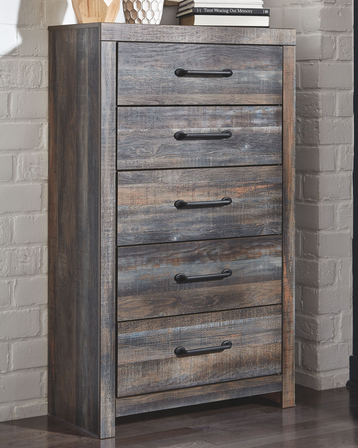 Drystan - Brown / Beige - Five Drawer Chest by Signature Design by Ashley® | Bel Furniture