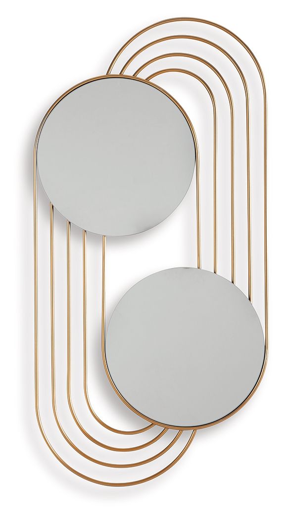 Warrenley - Gold Finish - Accent Mirror by Signature Design by Ashley® | Bel Furniture