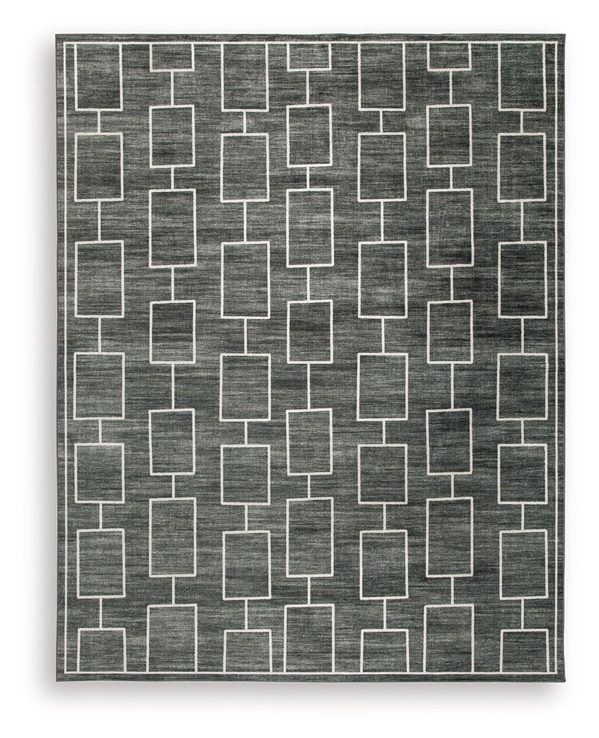 Elderland - Washable Rug Black 8' x 10' by Signature Design by Ashley® | Bel Furniture