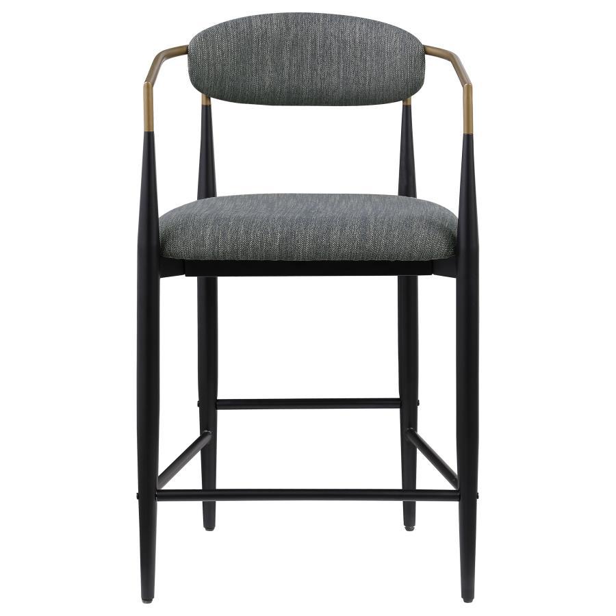 Tina - Metal Counter Height Bar Stool With Upholstered Back And Seat (Set of 2) by Coaster Fine Furniture | Bel Furniture