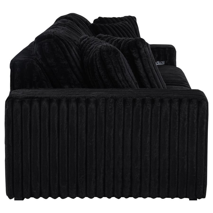 Jacana - Corduroy Upholstered Dual Power Chaise Sofa