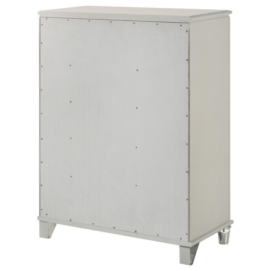 Olivia - 5-Drawer Bedroom Chest Of Drawers - Pearl White by Coaster Fine Furniture | Bel Furniture