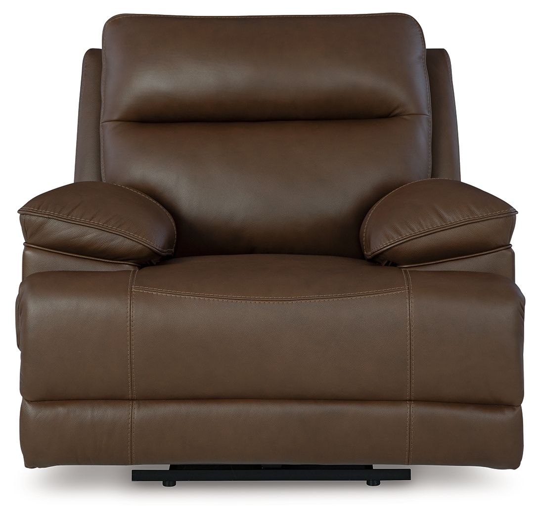 Vonryan - Tobacco - Power Recliner / Adj Headrest by Signature Design by Ashley® | Bel Furniture