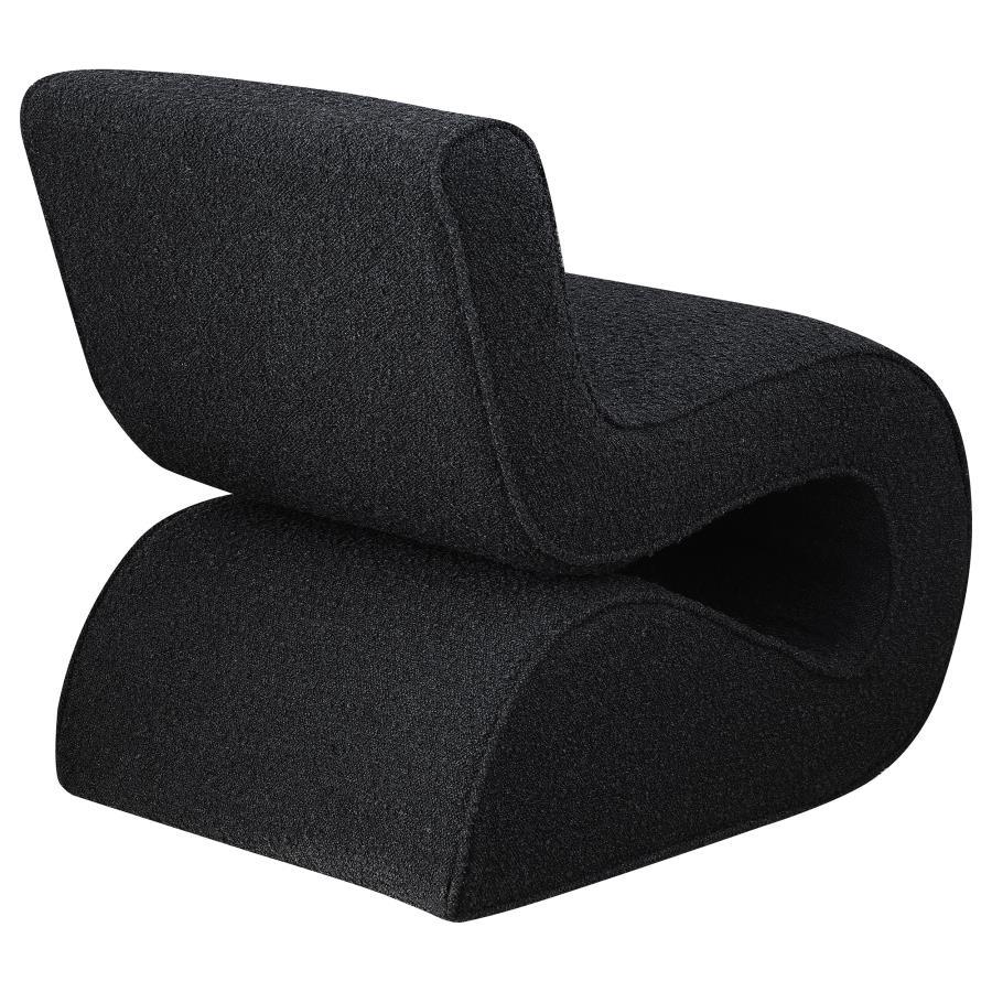 Ronea - Boucle Upholstered Armless Curved Chair by Coaster Fine Furniture | Bel Furniture