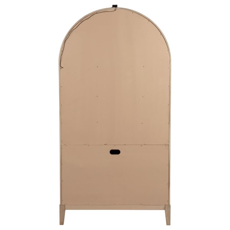 Kailani - 4-Door Cane Dining Vitrine Display Cabinet - Beige Oak by Coaster Fine Furniture | Bel Furniture