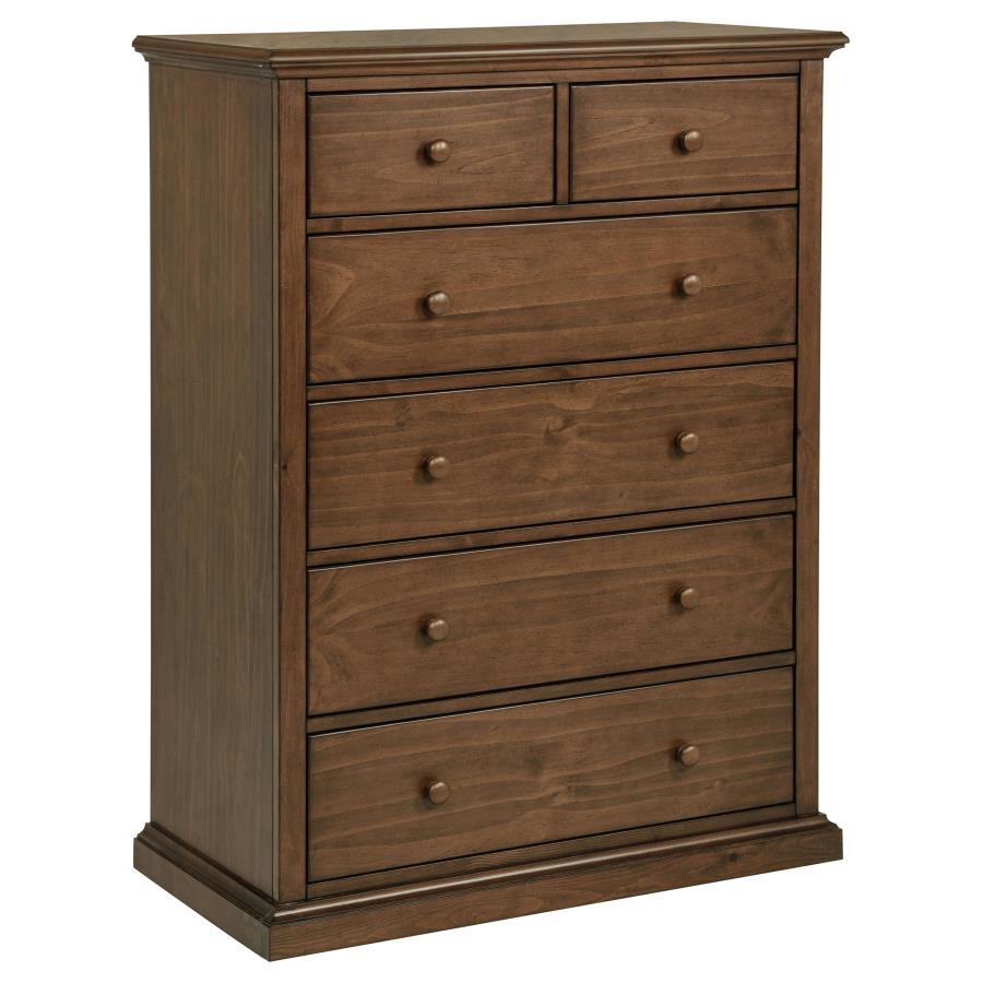 Sumerlin - 6-Drawer Bedroom Chest Of Drawers Light Brown by Coaster Fine Furniture | Bel Furniture