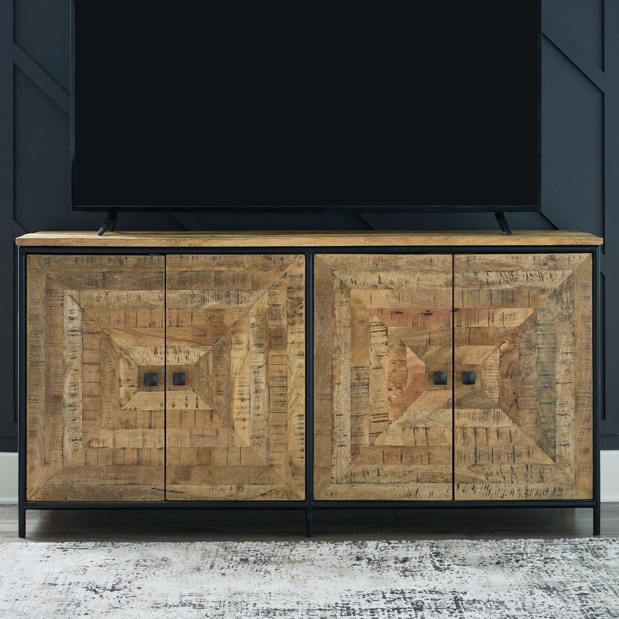 Camney - Brown / Black - Accent Cabinet by Signature Design by Ashley® | Bel Furniture