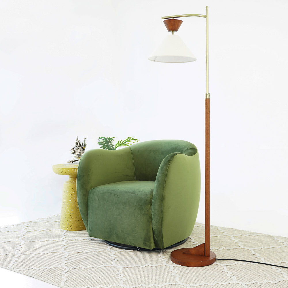 Renee - Swivel Chair - Green by Ashcroft Furniture | Bel Furniture