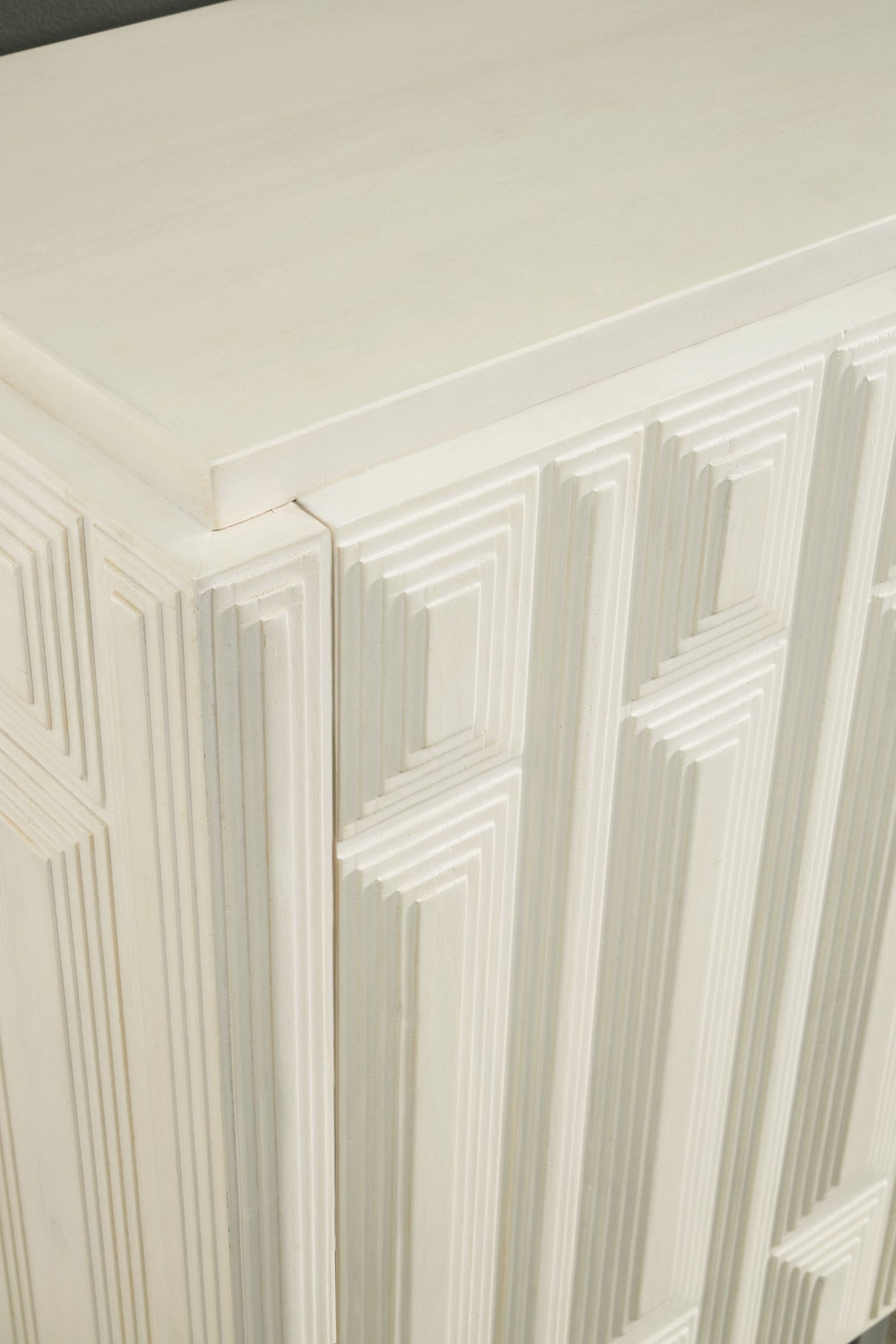 Ornawel - Distressed White - Accent Cabinet by Signature Design by Ashley® | Bel Furniture