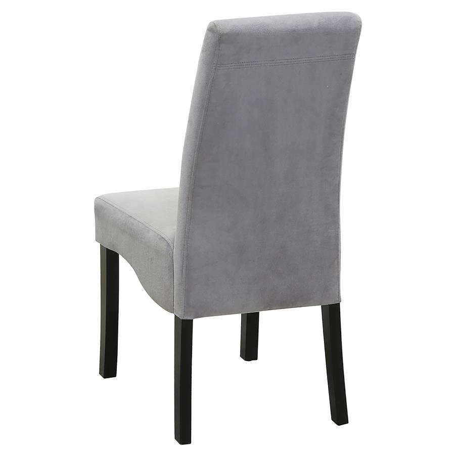 Stanton - Upholstered Dining Side Chairs (Set of 2) - Gray by CoasterEssence | Bel Furniture