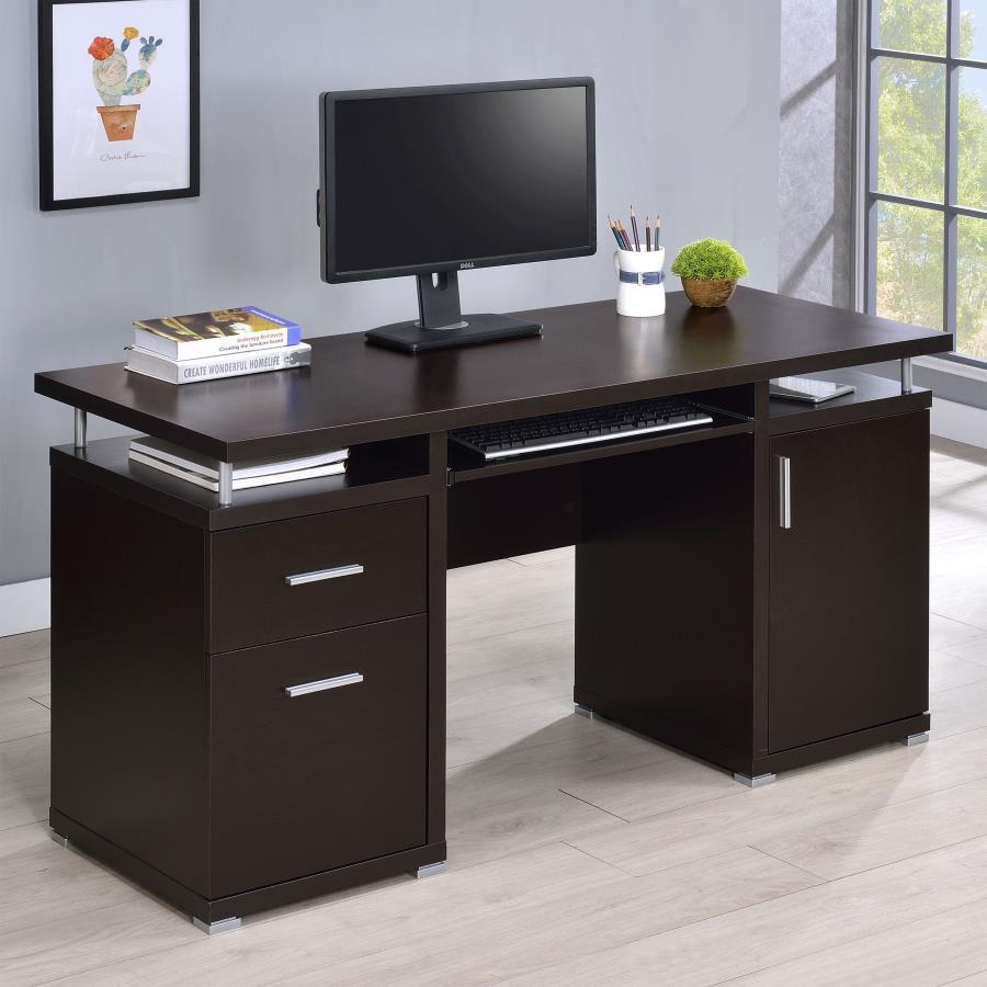 Tracy - 2-Drawer Office Computer Desk by CoasterEveryday | Bel Furniture