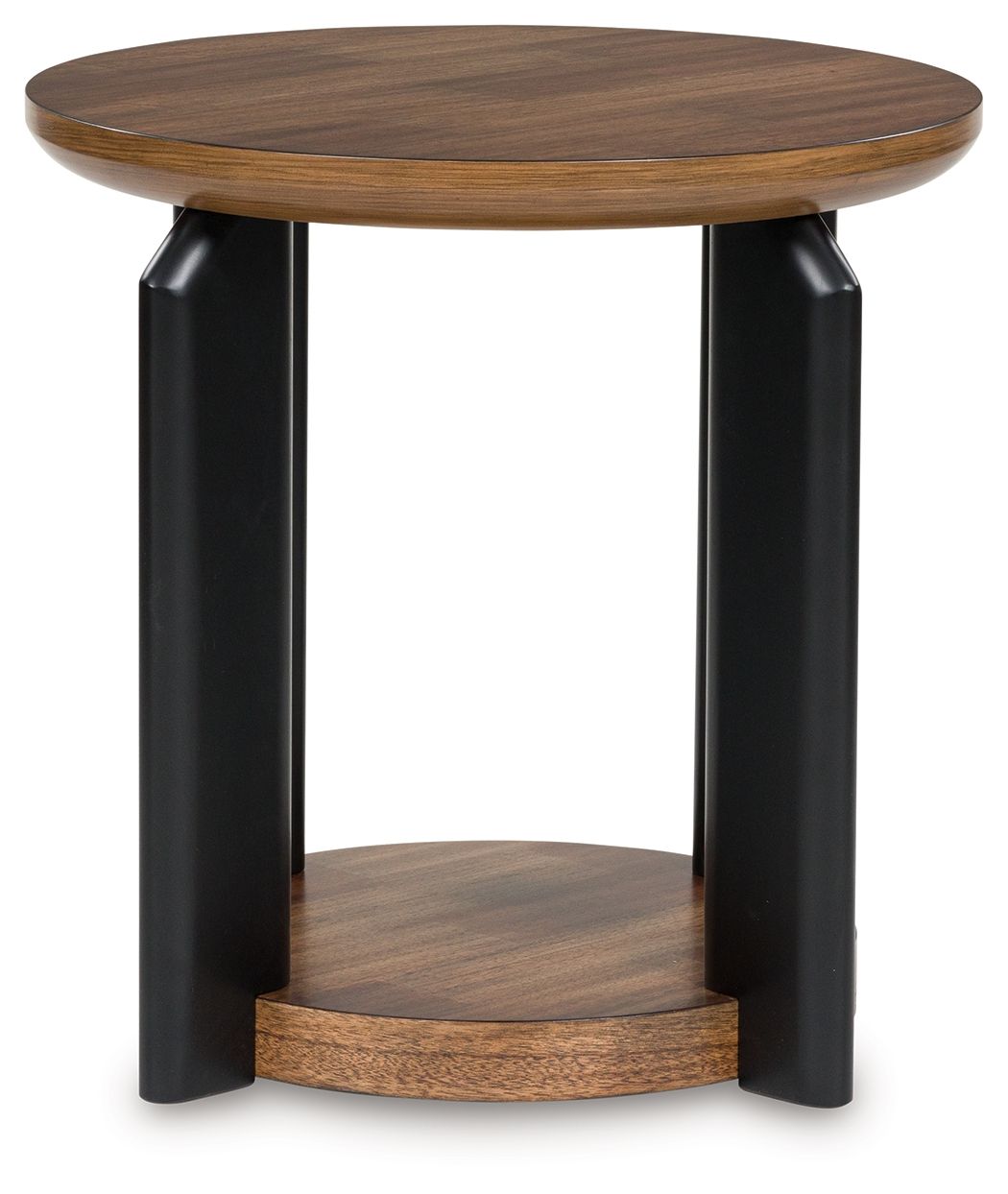 Kraeburn - Brown / Black - Round End Table by Signature Design by Ashley® | Bel Furniture