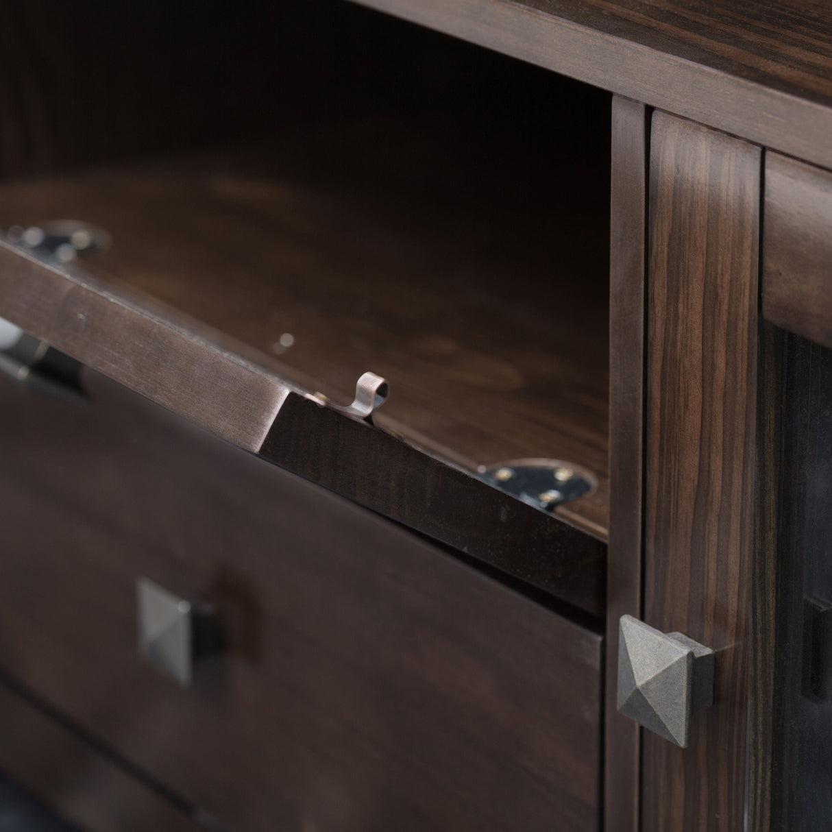 Cosmopolitan - Wide TV Media Stand - Mahogany Brown by Simpli-Home | Bel Furniture