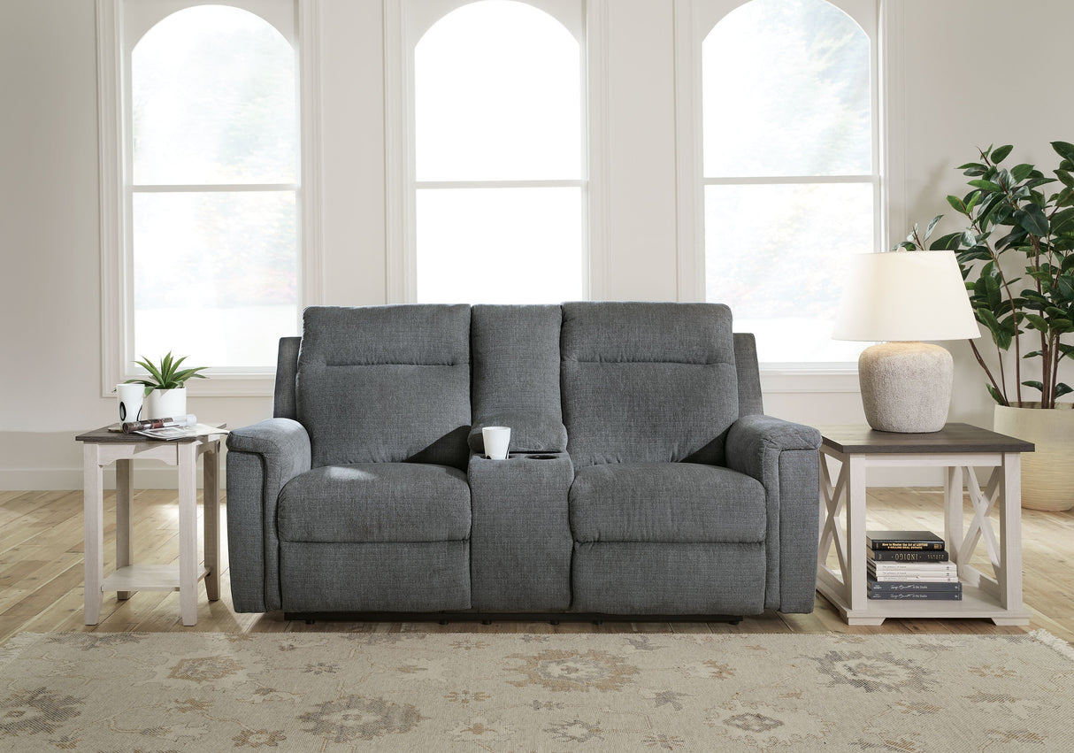Barnsana - Dbl Power Reclining Loveseat With Console by Signature Design by Ashley® | Bel Furniture