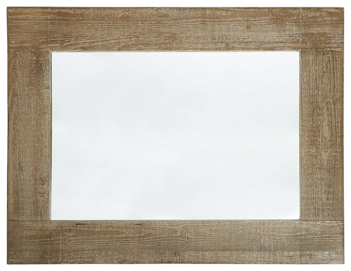 Waltleigh - Distressed Brown - Accent Mirror by Signature Design by Ashley® | Bel Furniture