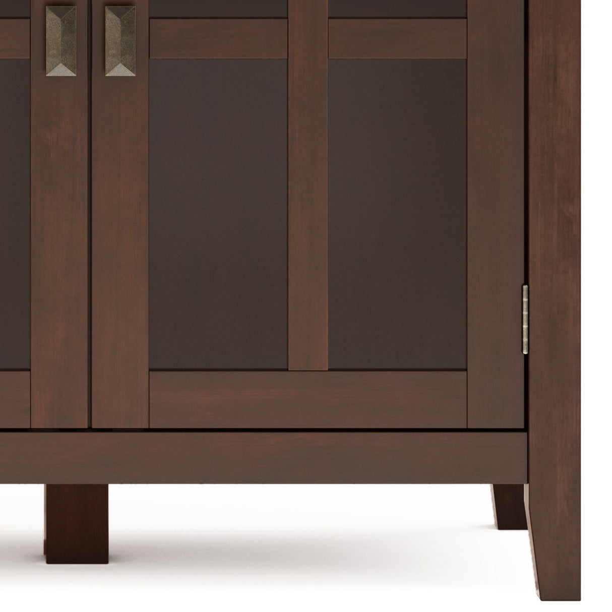 Artisan - Handcrafted Wide 4 Door Storage Cabinet by Simpli-Home | Bel Furniture