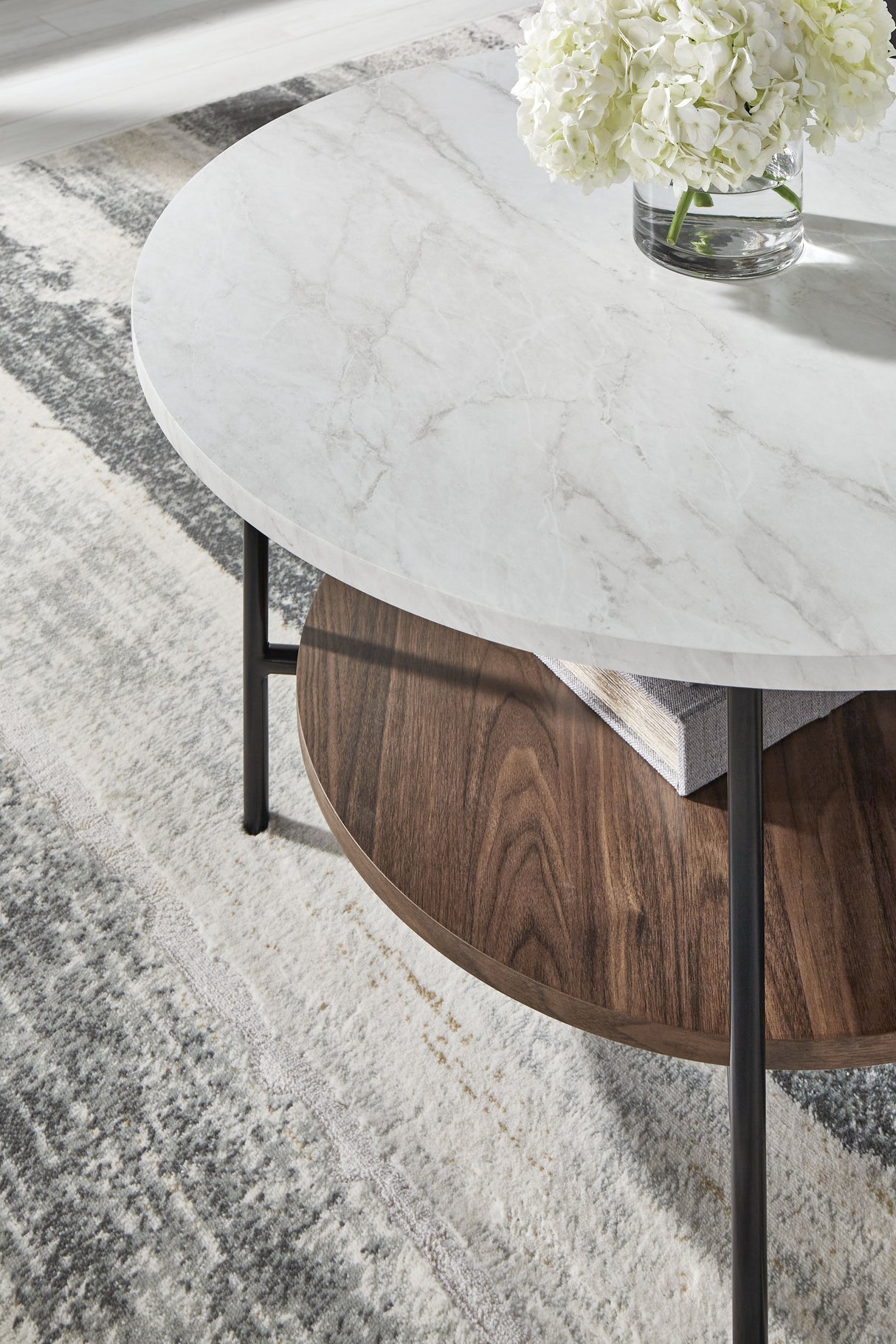 Wrenwich - Brown / Black / White - Occasional Table Set (Set of 3) by Signature Design by Ashley® | Bel Furniture