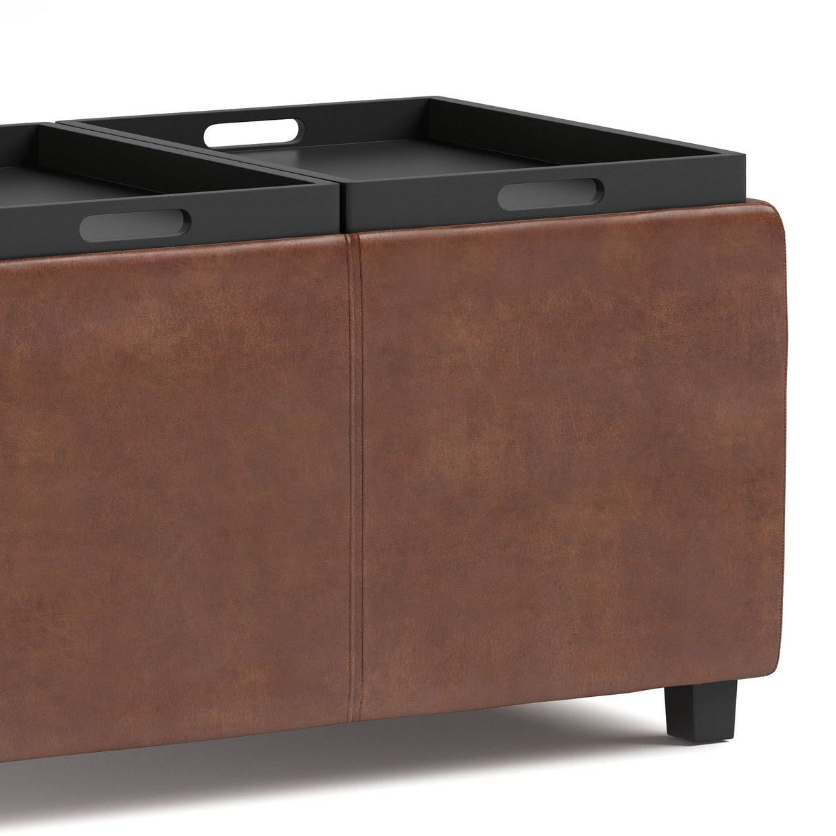Avalon - Upholstered Storage Ottoman by Simpli-Home | Bel Furniture