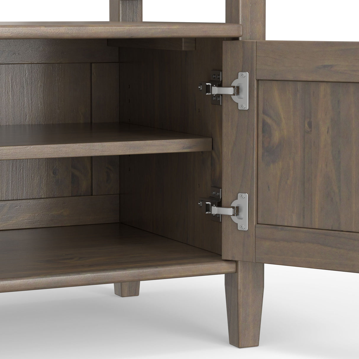 Ela - Entryway Storage Bench - Smoky Brown by Simpli-Home | Bel Furniture