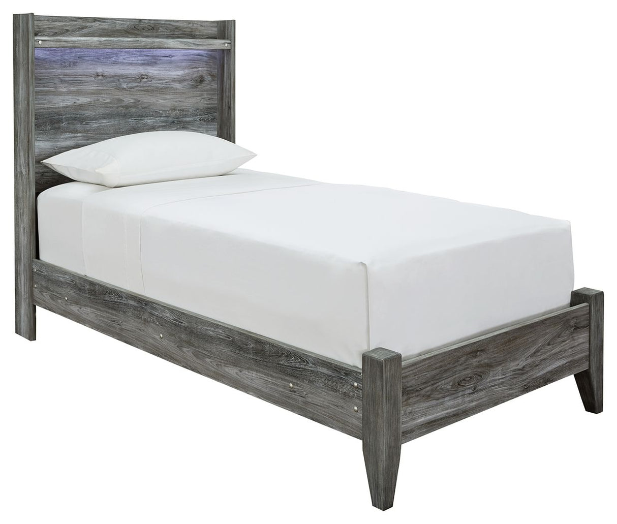 Baystorm - Panel Bed Gray Twin None by Signature Design by Ashley® | Bel Furniture