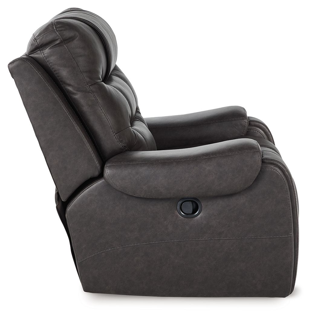 Femley - Smoke - Rocker Recliner by Signature Design by Ashley® | Bel Furniture