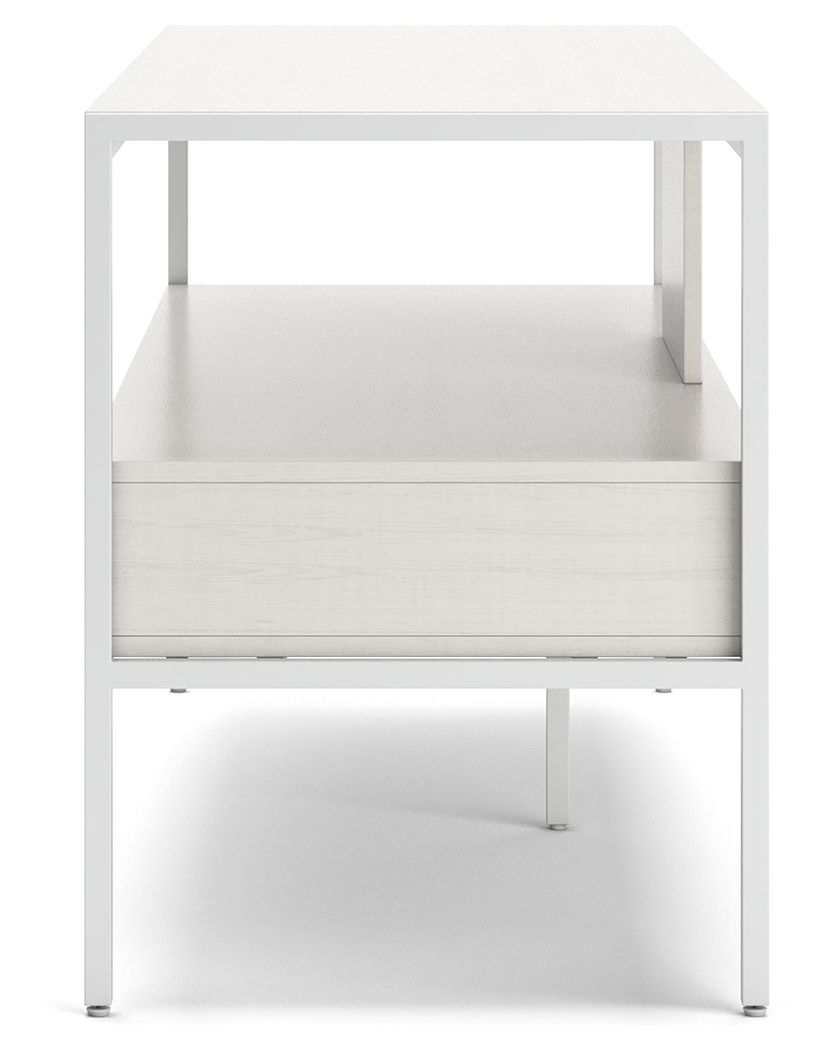Deznee - White - Large TV Stand by Signature Design by Ashley® | Bel Furniture