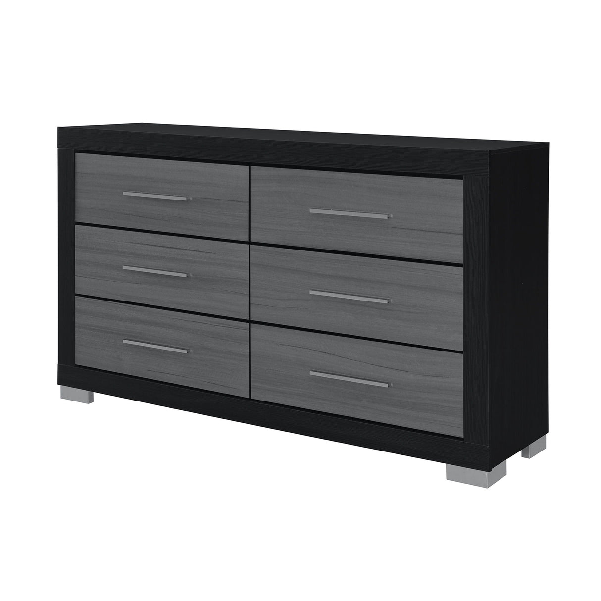 Elsa - 2 Toned And Dresser With Bar Handle And Construction