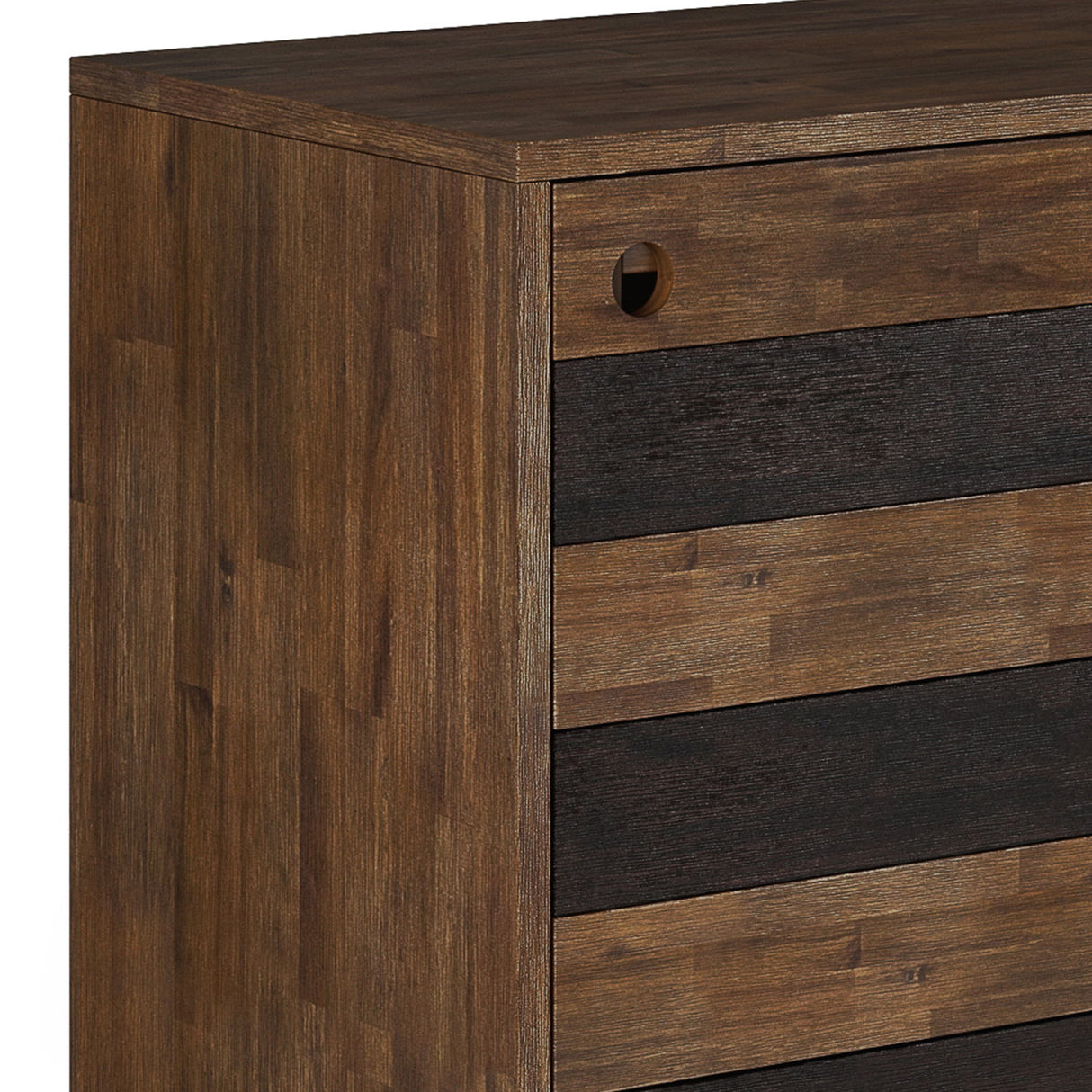 Clarkson - Medium Storage - Rustic Natural Aged Brown by Simpli-Home | Bel Furniture