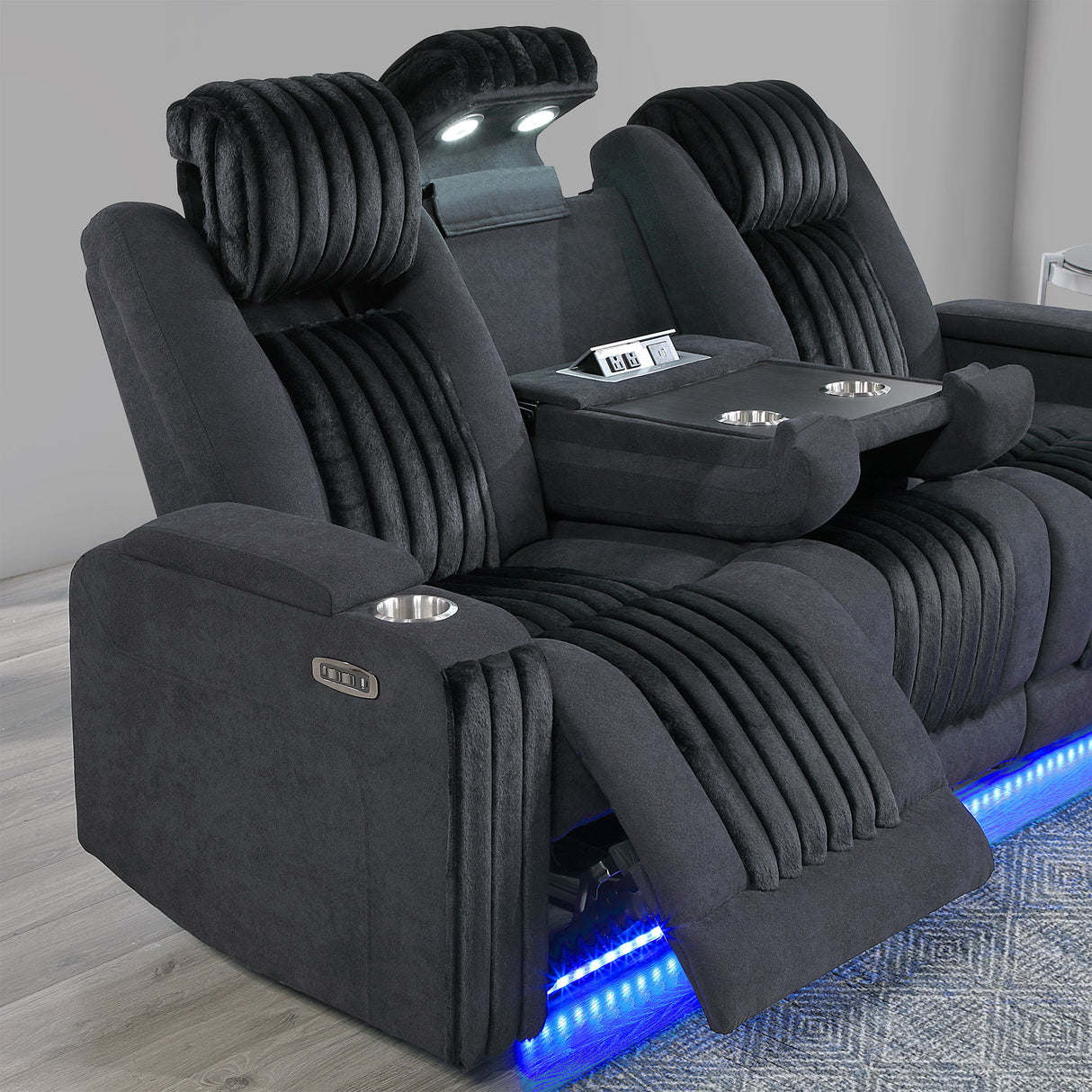 Duran - Power Reclining Sofa With Power Headrest