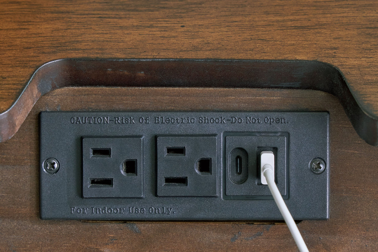 Lyncott - Brown - Two Drawer Night Stand by Signature Design by Ashley® | Bel Furniture