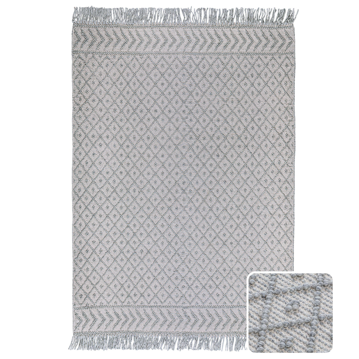 Millow - 6' X 9' Area Rug - Silver