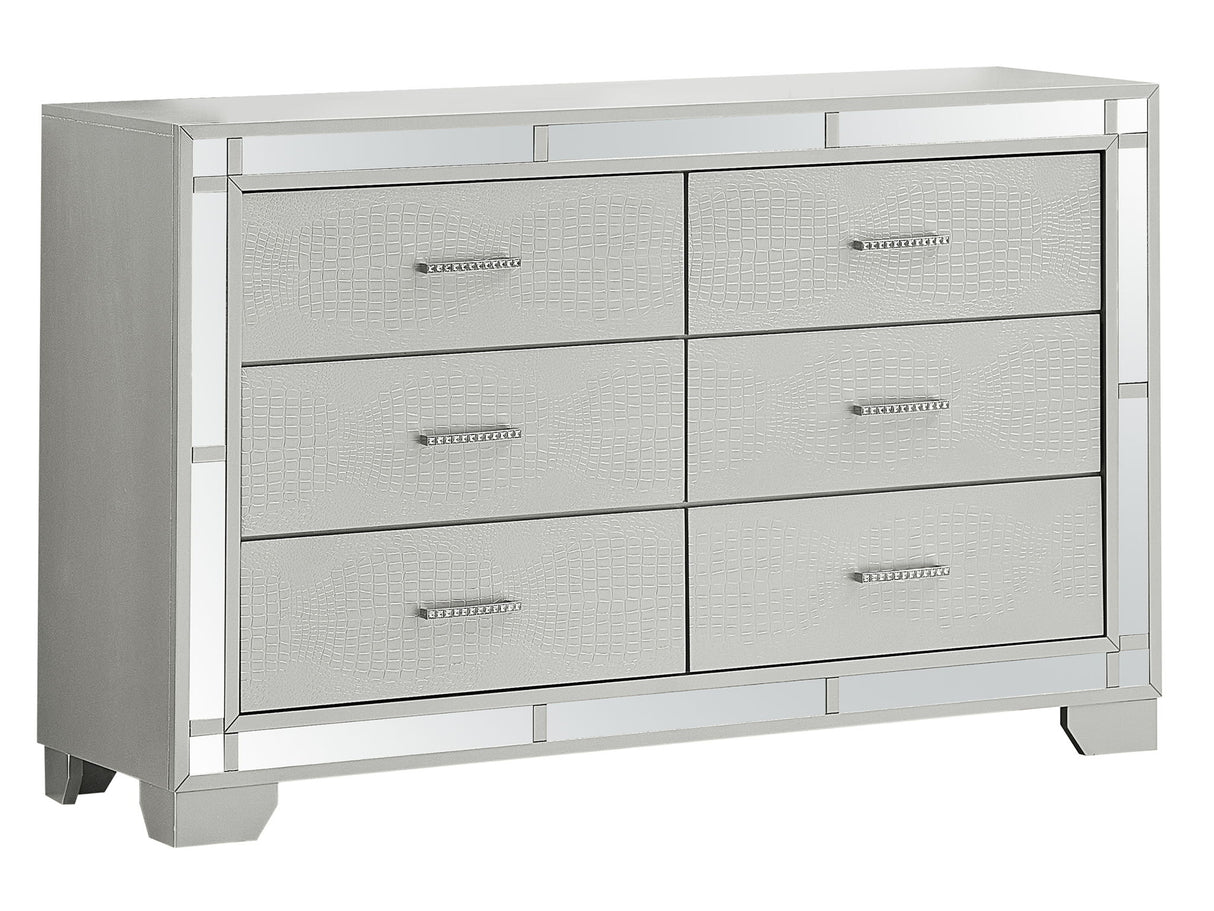 Madison - Dresser - Silver Champagne by Glory Furniture | Bel Furniture