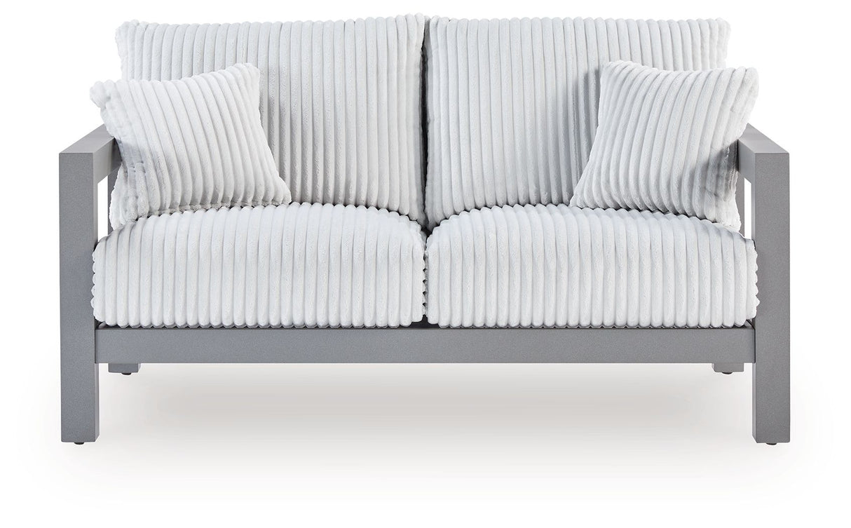 Hurley Park - Gray - Loveseat With Cushion by Signature Design by Ashley® | Bel Furniture