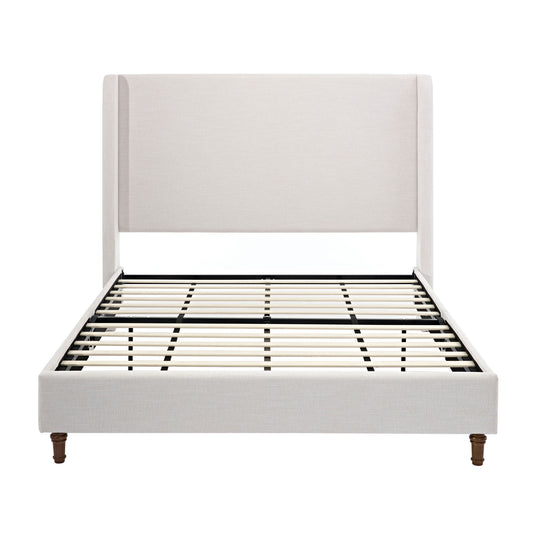 Harper - Tall Headboard Upholstered Bed / High Headboard / Elegant Simplicity / No Box Spring Needed
