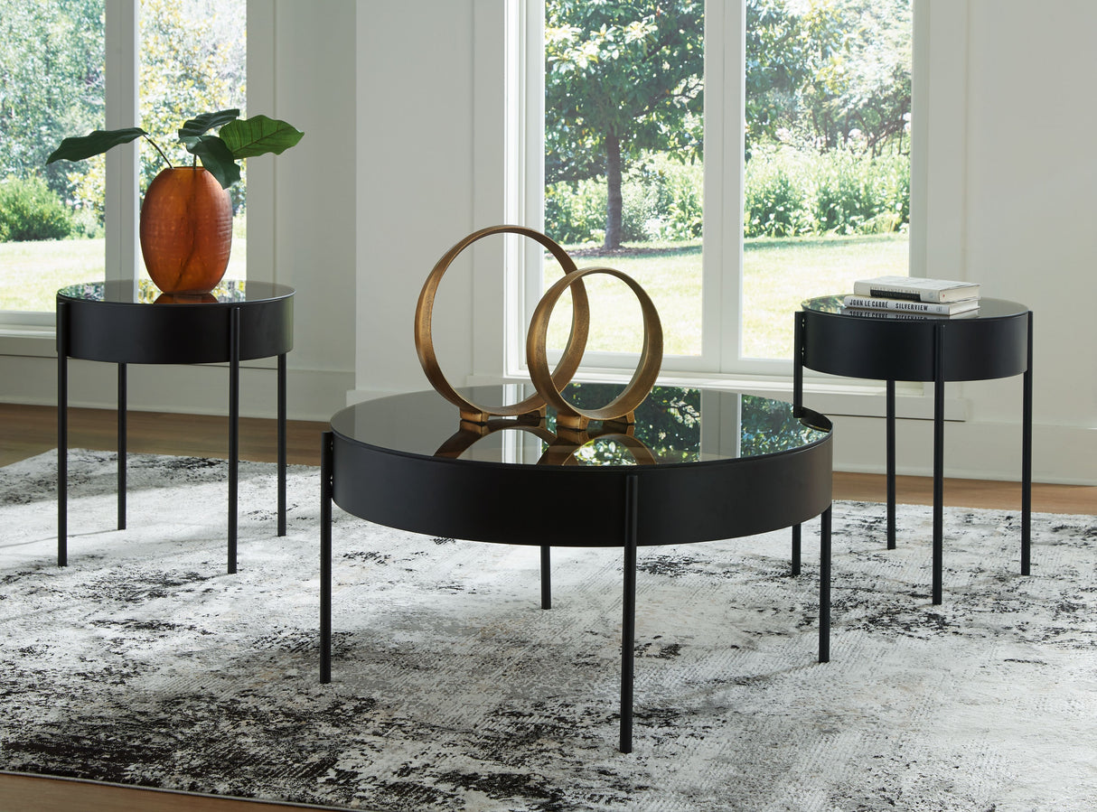 Ardoline - Black - Occasional Table Set (Set of 3) by Signature Design by Ashley® | Bel Furniture