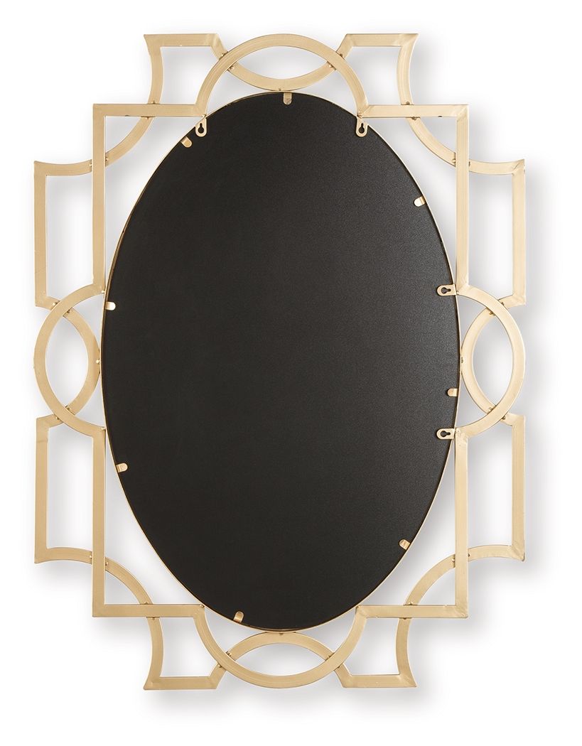 Fulkmore - Antique Gold Finish - Accent Mirror by Signature Design by Ashley® | Bel Furniture
