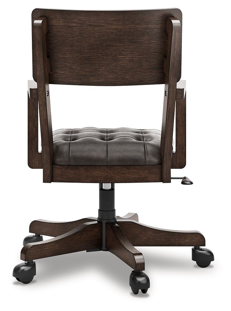 Breckington - Dark Brown - Home Office Desk Chair by Signature Design by Ashley® | Bel Furniture