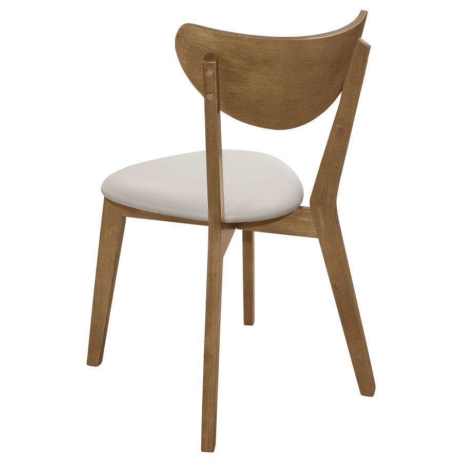 Kersey - Curved Wood Dining Side Chair (Set of 2) - Chestnut by CoasterEveryday | Bel Furniture