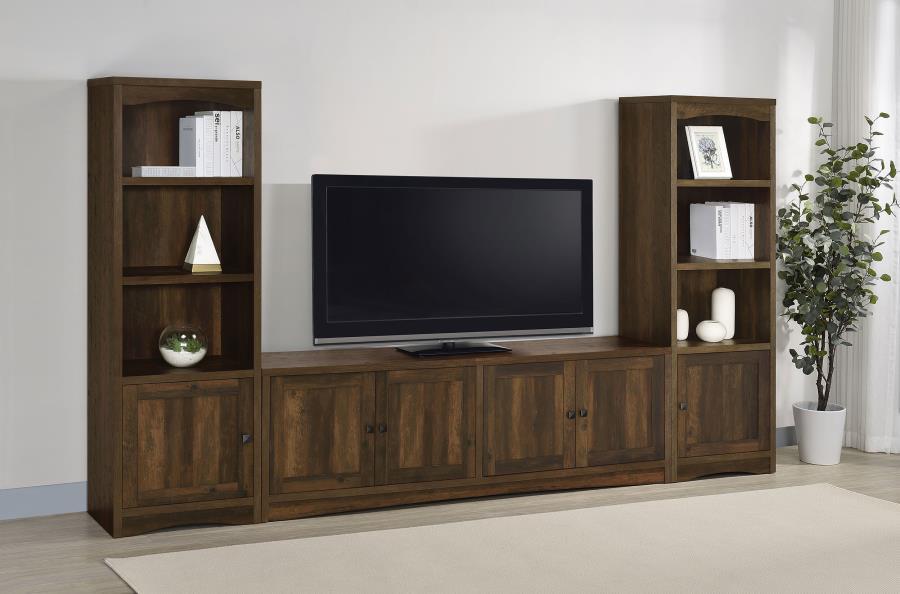 Laughlin - 3 Shelf Engineered Wood Media Tower by CoasterEveryday | Bel Furniture