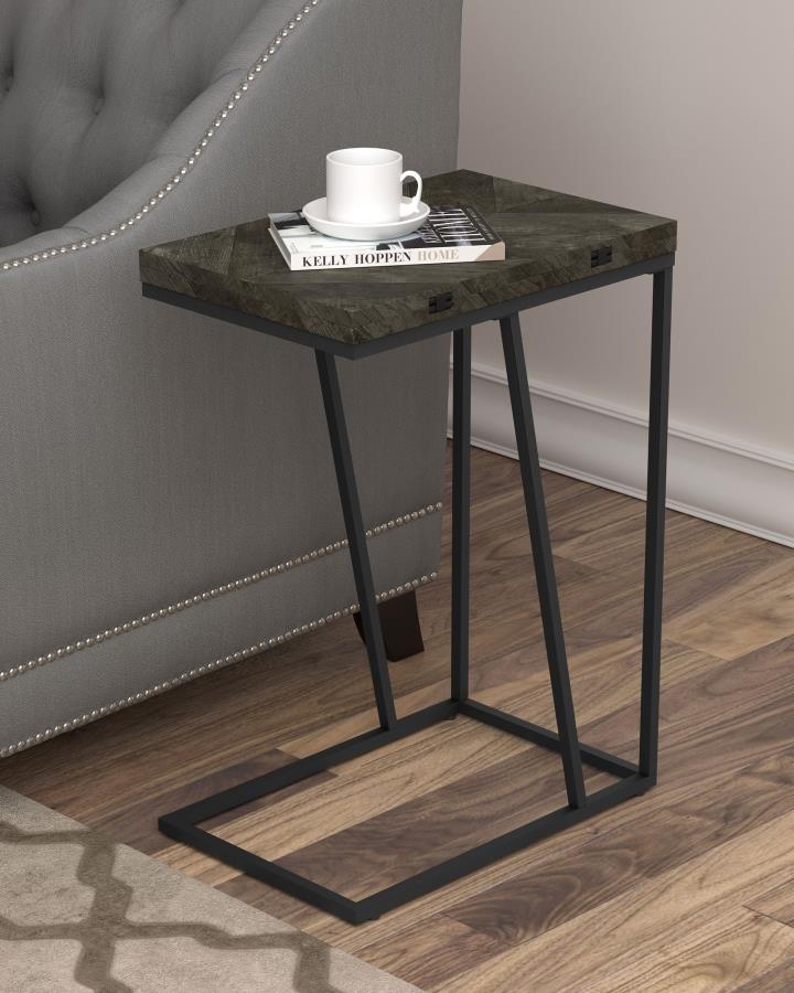 Carly - Expandable Engineered Wood C-Shaped Side Table by CoasterEveryday | Bel Furniture