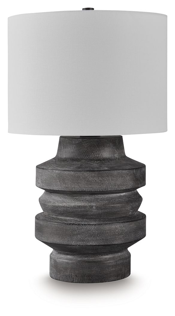 Wahida - Distressed Black - Poly Table Lamp by Signature Design by Ashley® | Bel Furniture