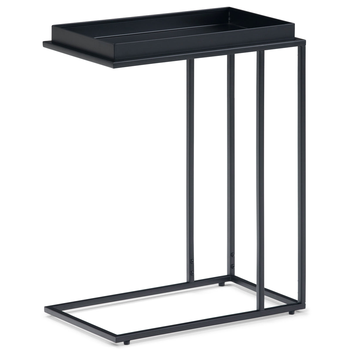 Garner - Tray Top C Side Table - Black by Simpli-Home | Bel Furniture
