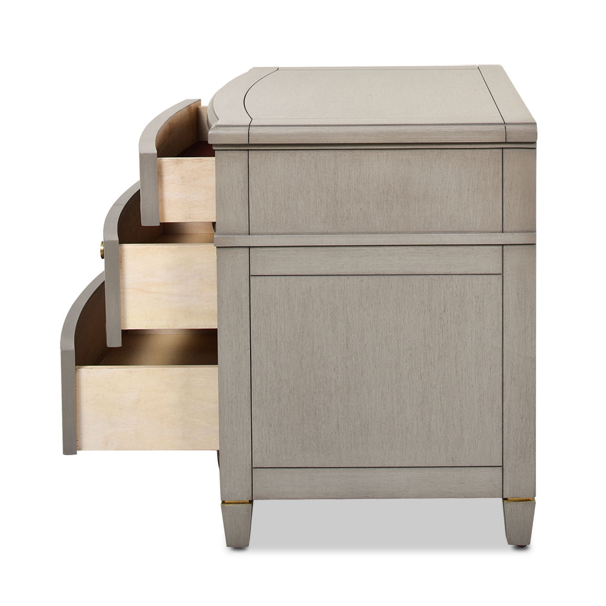 Dauphin - 3 Drawer Accent End Table by Jennifer Taylor Home | Bel Furniture