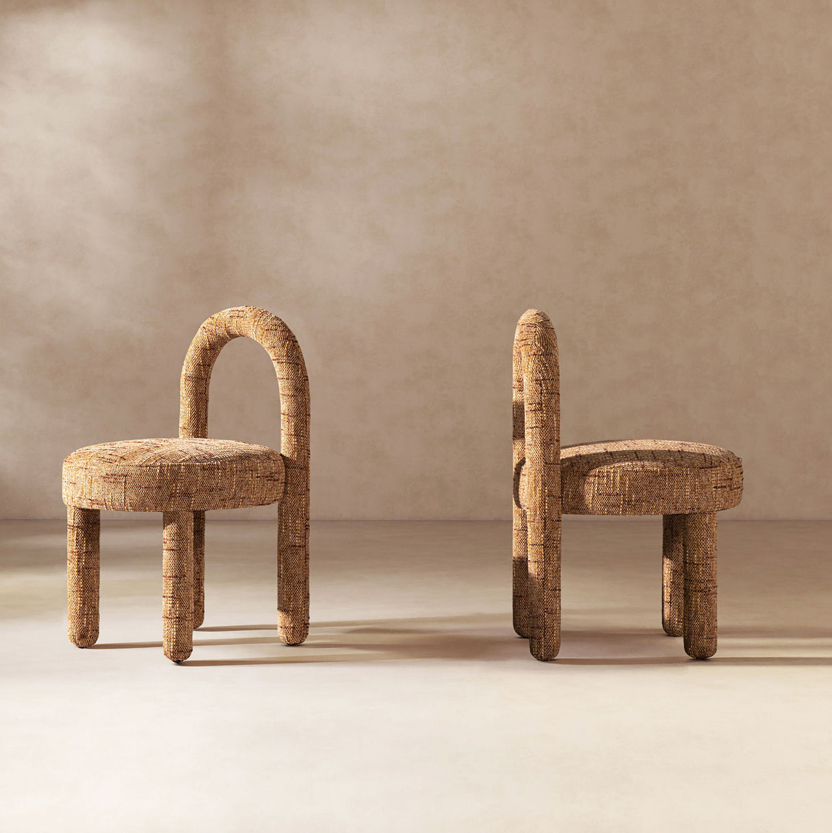 Penny - Round Arched Fully Upholstered Dining Side Chair (Set of 2)