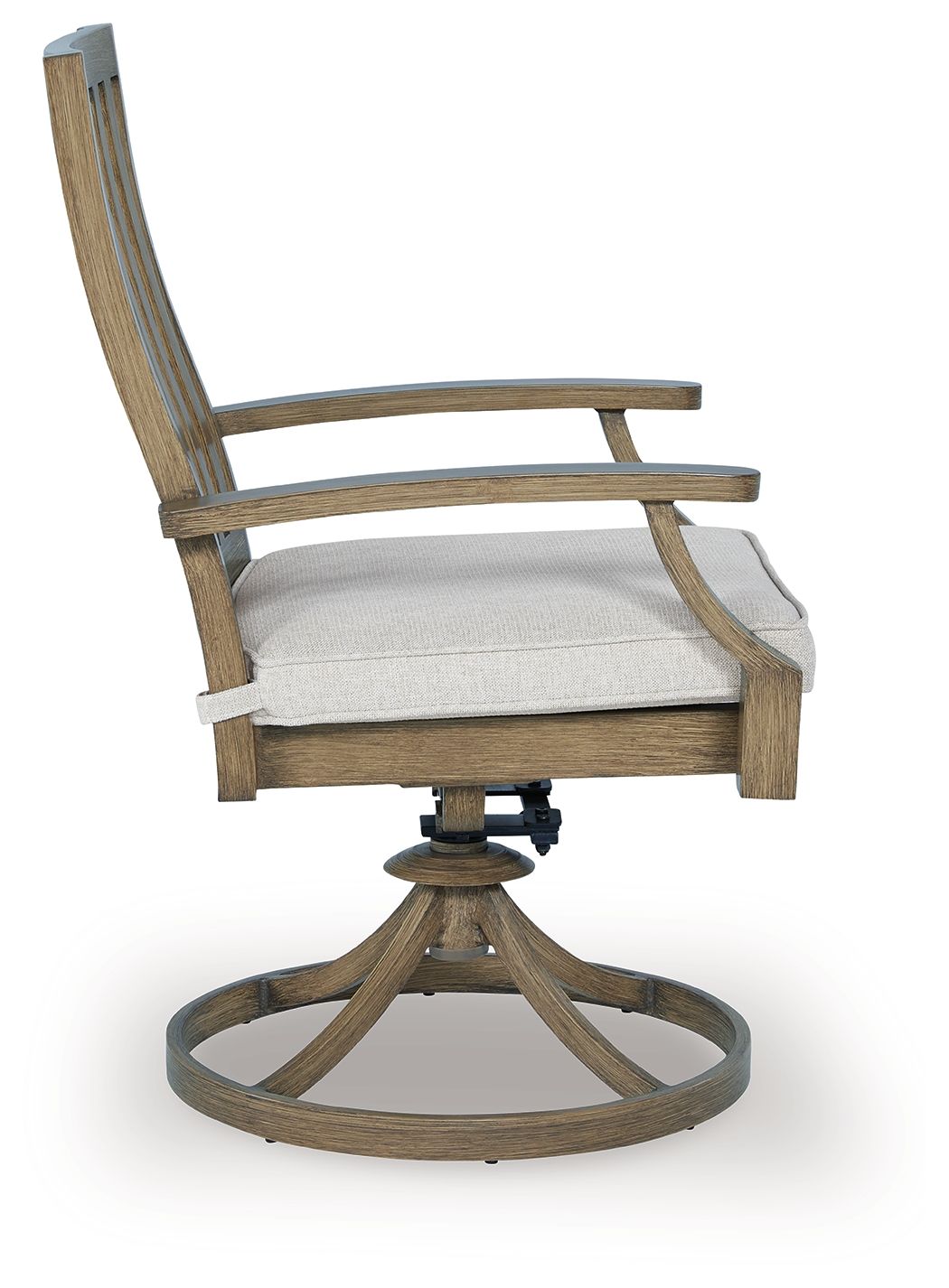 Rainier Ranch - Brown / Beige - Swivel Chair With Cushion (Set of 2) by Signature Design by Ashley® | Bel Furniture