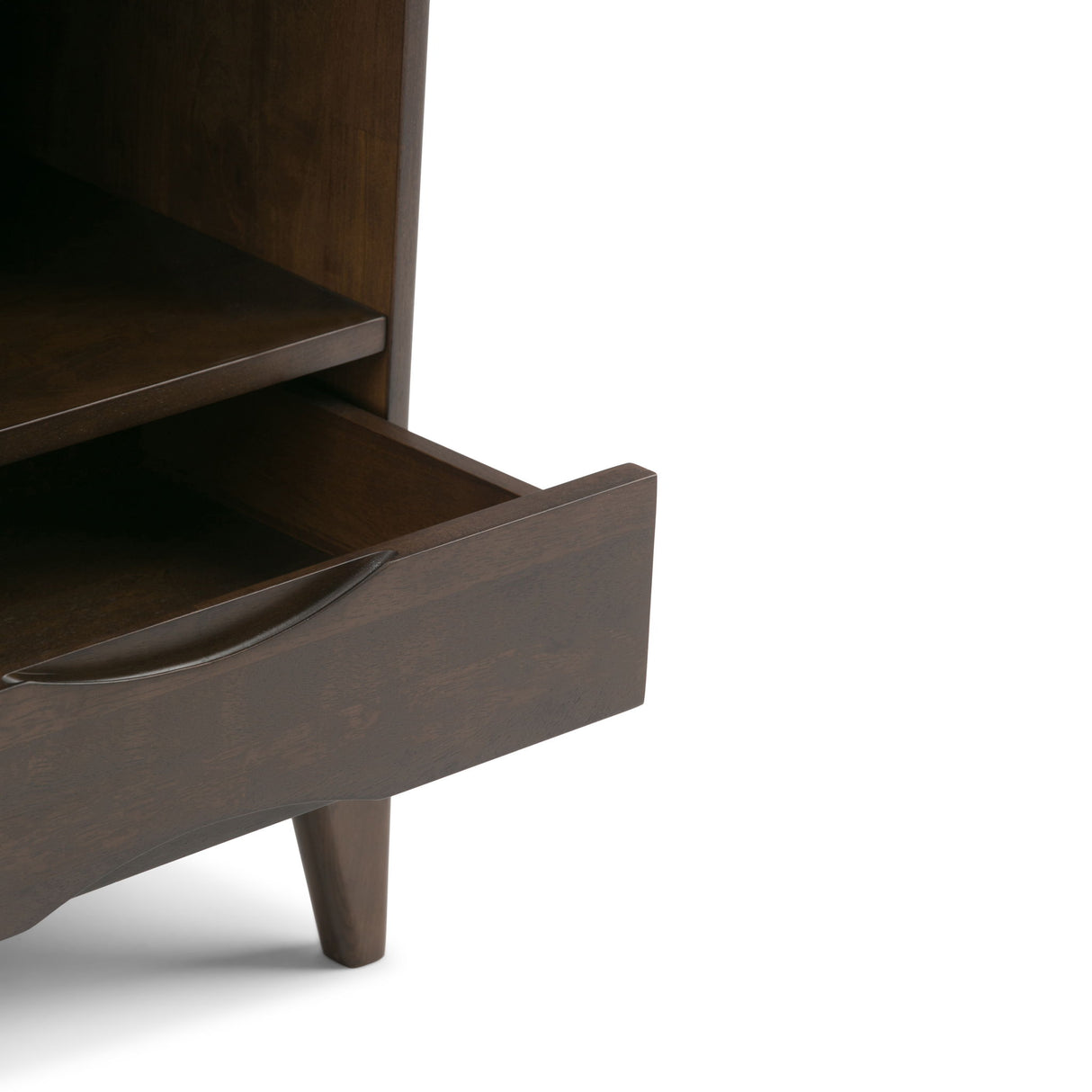Harper - Bookcase With Storage - Walnut Brown by Simpli-Home | Bel Furniture