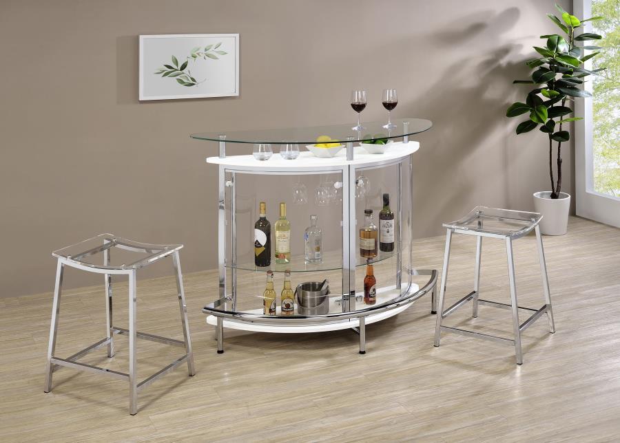 Jovani - Acrylic Backless Bar Stools (Set of 2) by Coaster Fine Furniture | Bel Furniture