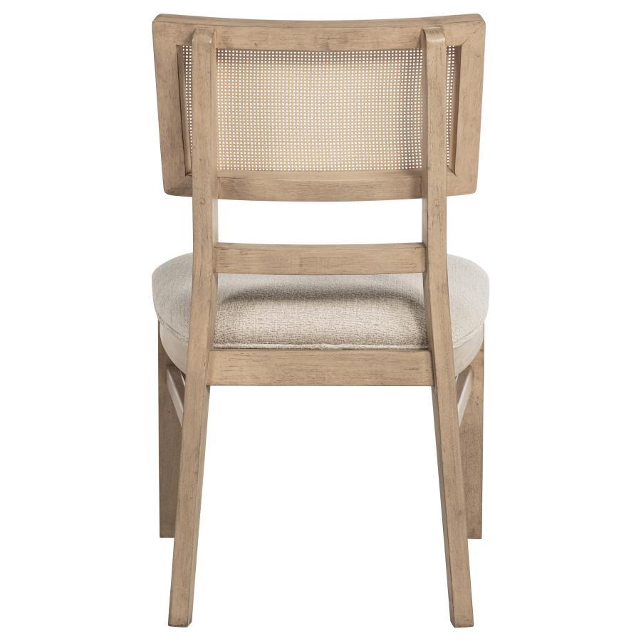 Kailani - Radio Weave Cane Dining Side Chair (Set of 2) - Beige Oak by Coaster Fine Furniture | Bel Furniture