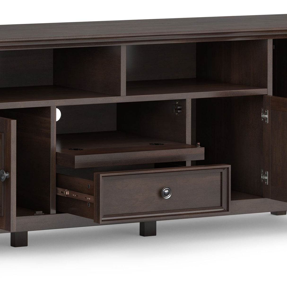 Amherst - Wide TV Media Stand by Simpli-Home | Bel Furniture