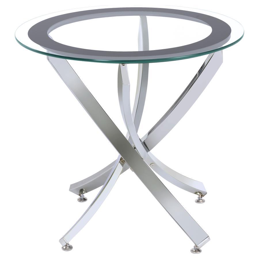 Brooke - Round Glass Top Coffee Table Set by Coaster Fine Furniture | Bel Furniture